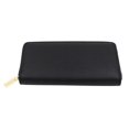 thumbnail image 3 of Premium Textured Vegan Antique PU Leather Continental Zip Around Wallet, 3 of 4