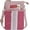 Red, variant on Leaf Pattern Canvas Cell Phone Purse Wallet Lightweight Small Crossbody Purse Bags for Women