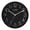 Black, variant on 12 Inch Paxton Green Silent Sweep Analog Quartz Wall Clock