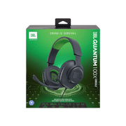 Restored JBL Quantum 100X Console - Wired over-ear gaming headset with a detachable mic - Black