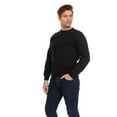 thumbnail image 2 of BILLIONHATS 24 Pack Mens Adult Crewneck Fleece Lined Pullover Sweatshirt Bulk, BLack Color, Wholesale Multipack Donation for Homeless (2X-Large), 2 of 7