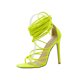 thumbnail image 2 of Sandalias hasta la rodilla Punta abierta Sexy con cordones Sandalias con cordones cruzados Tacones altos para mujer Wmkox8yii  hfjk45, 2 of 2