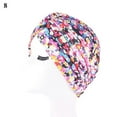 thumbnail image 4 of Turbante para quimioterapia contra el cáncer, gorro Baotou, estilo africano, cruzado, con estampado floral, accesorio para el cabello que combina con todo., 4 of 4