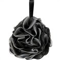 thumbnail image 1 of Paquete de 4 exfoliantes suaves tipo puf de malla extragrandes para hombres y mujeres: exfolia con una gran limpieza suave en blanco y negro en accesorios de baño de belleza, 1 of 3