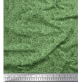 thumbnail image 1 of Soimoi Green Velvet Fabric Lotus Leaves Decor Fabric Printed Yard 60 Inch Wide, 1 of 3