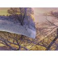 thumbnail image 4 of Ambesonne Winter Quilted Coverlet 3 Pcs, Landscape with Sunset, Queen Size, Pink White, 4 of 5