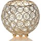 thumbnail image 1 of Gold Crystal Pillar Candle Holders, Votive Candle Holder for Wedding Party Valentine's Day Candlelight Dinner Romantic Atmosphere, 1 of 4