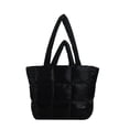 thumbnail image 1 of Large Capacity Puffy Handbag Casual Quilted Tote Bag Shoulder Bag Women, 1 of 5