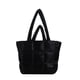 thumbnail image 1 of Large Capacity Puffy Handbag Casual Quilted Tote Bag Shoulder Bag Women, 1 of 5