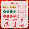 thumbnail image 4 of Vrorvz Christmas Decorations Magnetic Garage Door Magnets Set 32 Pieces Merry Christmas Ornaments Vacation Home Kitchen Refrigerator Decorations Vintage Christmas Ornaments Ornaments for Tree, 4 of 6