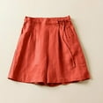 thumbnail image 2 of Lmnyox Women's Loose Wide Leg Shorts Casual Elastic Waist Shorts with Pocket Summer Solid Color Shorts, 2 of 4