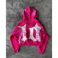 thumbnail image 5 of Conjunto de 2 piezas de sudadera con capucha y pantalón deportivo con cremallera de Tenthseries Y2K para mujer, estilo hip hop, gótico, con estampado de dibujos animados, sudadera, pantalón informal, 5 of 5