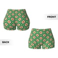 thumbnail image 5 of Haiem 60s and 70s Style No Front Seam Biker Shorts for Women Yoga Workout Gym Bike Shorts with Tummy Control Moisture-Wicking-, 5 of 9