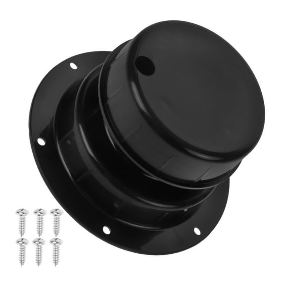 HOMEMAXS  Rv Roof Sewer Vent Cover Caps Plastic Camper Replacement Black