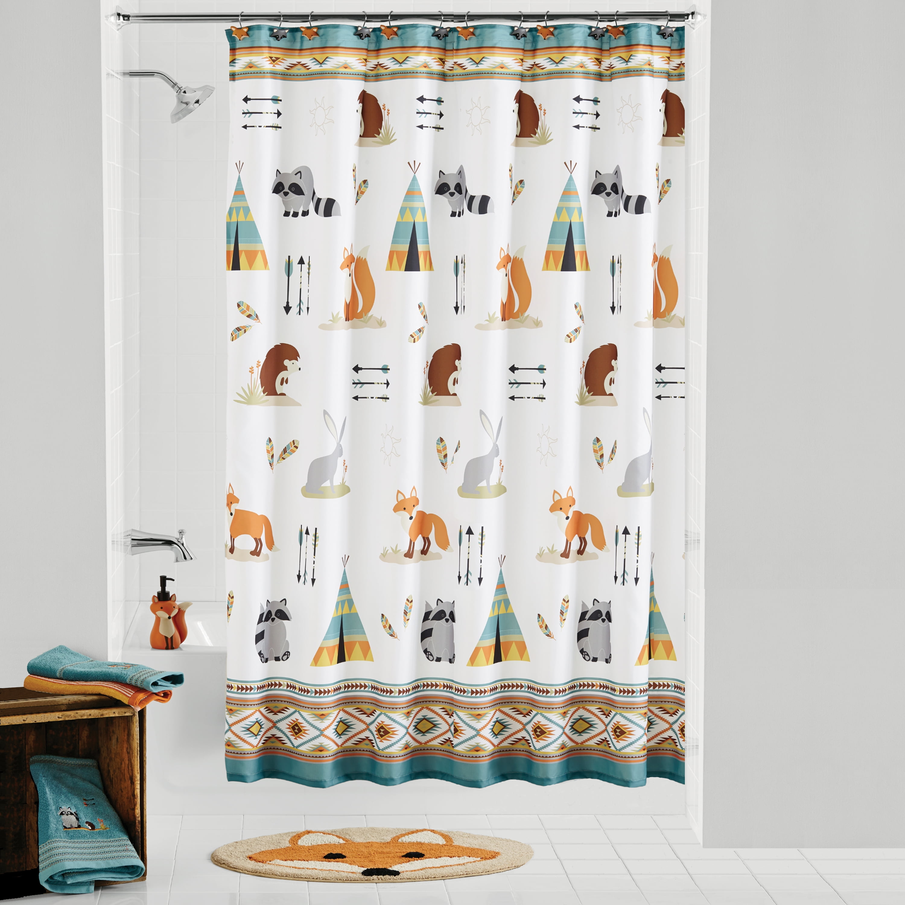 woodland shower curtain