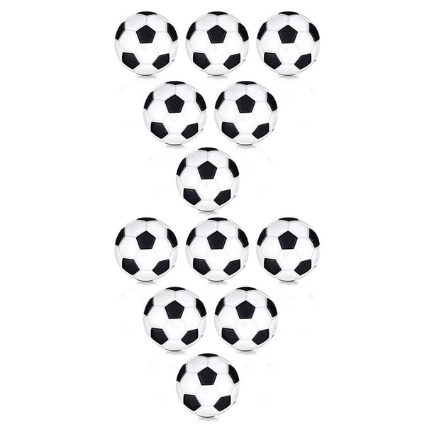 Vogacara 6 uds pelotas de fútbol de diámetro flexible 28mm Mini balones de fútbol fuerte elasticidad negro blanco escritorio juguetes niños 2Conjunto