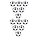 thumbnail image 1 of Vogacara 6 uds pelotas de fútbol de diámetro flexible 28mm Mini balones de fútbol fuerte elasticidad negro blanco escritorio juguetes niños 2Conjunto, 1 of 5