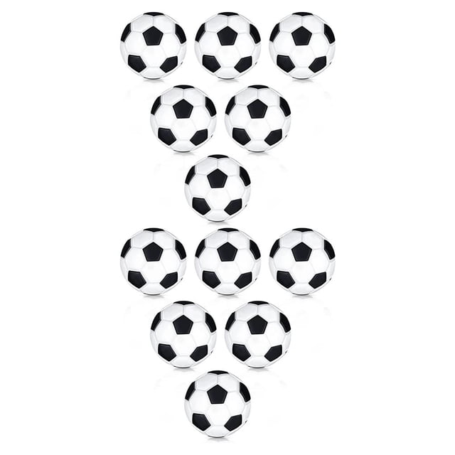 Vogacara 6 uds pelotas de fútbol de diámetro flexible 28mm Mini balones de fútbol fuerte elasticidad negro blanco escritorio juguetes niños 2Conjunto