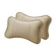 thumbnail image 2 of 2 piezas de almohada para el cuello del coche de cuero PU, accesorios para automóviles, diseño ergonómico y transpirable. Beige, 2 of 9