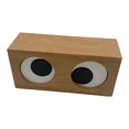 thumbnail image 2 of Reloj con ojos giratorios, de tiempo, mesita de noche para dormitorio, dormitorio, hogar, reloj de escritorio con ojos grandes para guarder Madera, 2 of 8