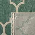 thumbnail image 5 of Safavieh Courtyard Alyssa Geometric Indoor/Outdoor Area Rug, Dark Green/Beige, 6'7" x 9'6", 5 of 9
