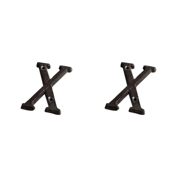 Cateissary Letras de Metal impecables negras, letrero para casa, placa para puerta fácil de instalar, letras de Metal, números de casa Type10 NO10