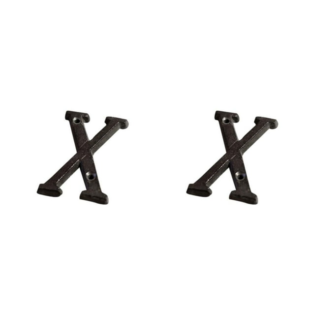 Transemion Durable And Rustproof Metal House Number Plaque For Stylish Door Decoration B17--X 2Set
