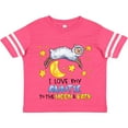 thumbnail image 3 of Inktastic I Love My Auntie to the Moon and Back Cute Sheep Boys or Girls Toddler T-Shirt, 3 of 5