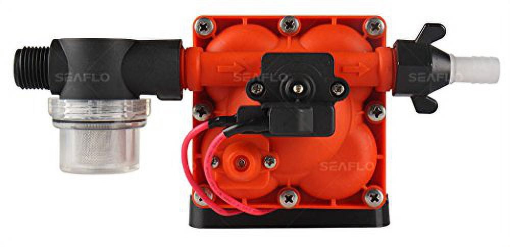 SEAFLO 24V Water Pressure Diaphragm Pump with Variable Flow for Reduced Cycling