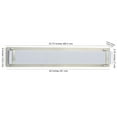 thumbnail image 4 of Safavieh Gannon Vanity Bar Bathroom Sconce, Brush Nickel/White, 4 of 4