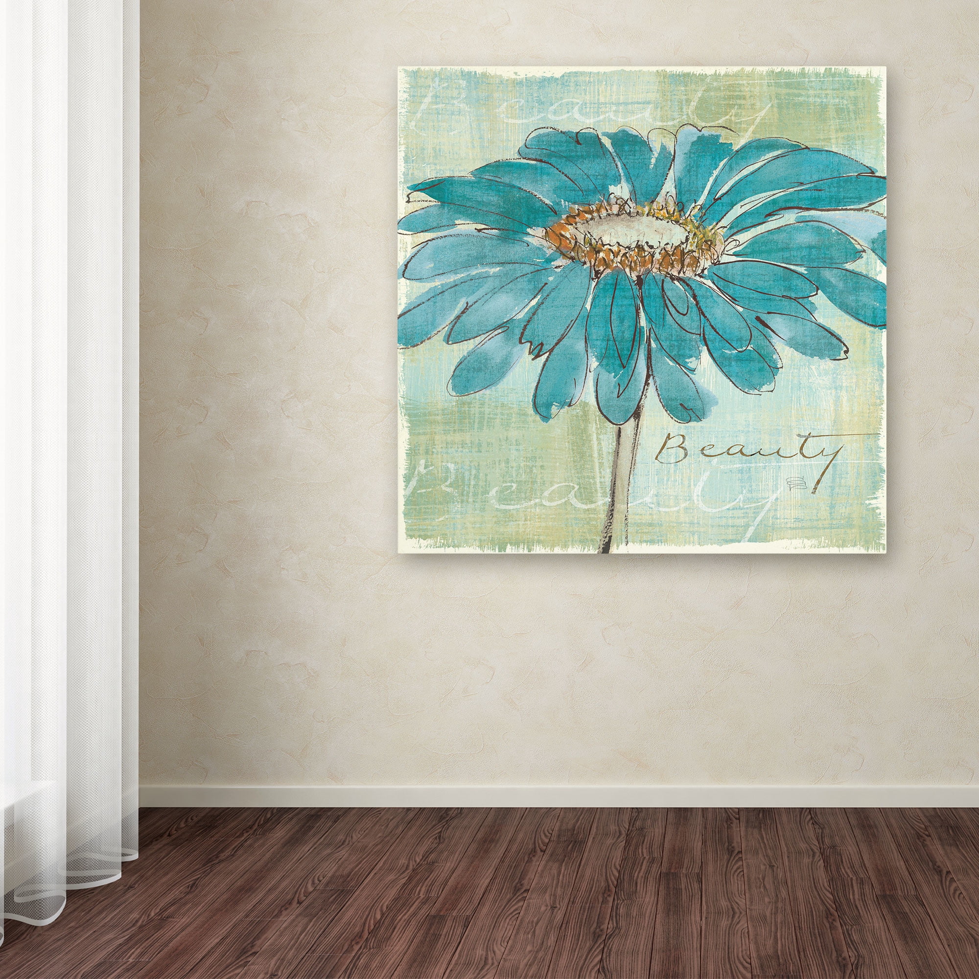 Trademark Fine Art "Spa Daisies I" Canvas Art by Chris Paschke