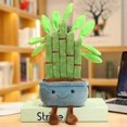thumbnail image 1 of Lifelike Plush Fortune Tree Toy Stuffed Pine Bearded Trees Bamboo Potted Plant Decor Desk Window Decoration Gift For Home Kids, 1 of 5