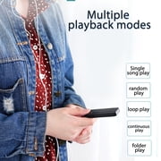 Portable MP3 Player, Store 1500 Music, Support Up to 64GB, Lossless Sound Quality for Students Running Travel - Black