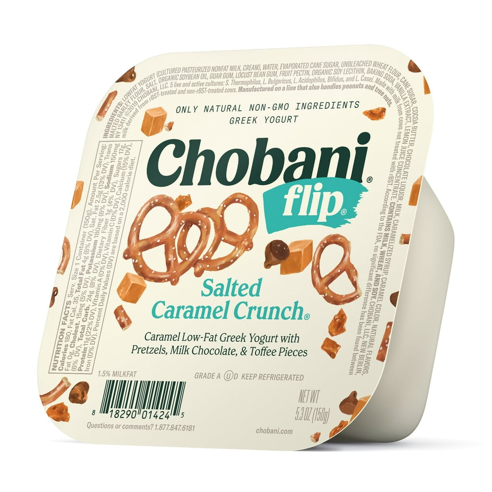 Chobani Flip LowFat Greek Yogurt, Salted Caramel Crunch 5.3 oz