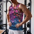 thumbnail image 5 of Pofeuu Heart Confetti on Glitter Print Men's Workout Tank Tops Sleeveless Muscle Gym Shirt Quick Dry-4X-Large, 5 of 7