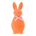 thumbnail image 1 of Mini figura de conejo flocado, estatua de conejito, adorno decorativo de animal, pieza central Naranja, 1 of 9