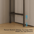 thumbnail image 6 of Clearance! Over The Toilet Storage Shelf, 3-Tier Above Toilet Storage Organizer Rack with Hooks, Freestanding Bathroom Tower Shelf Unit for Small Space, No Rust, Easy to Assemble, on Clearance Black, 6 of 9