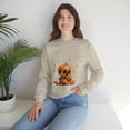 thumbnail image 7 of Pumpkin Skull Dot Day Unisex Heavy Blend™ Crewneck Sweatshirt, 7 of 7