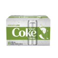 thumbnail image 1 of Diet Coke® Ginger Lime 310mL Cans, 8 Pack, 1 of 6
