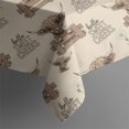 thumbnail image 5 of Beige Highland Cow Fence Pattern Square Tablecloth,Waterproof Square Table Cover,Wipeable Spillproof Washable Table Cover for Home Kitchen Party Decor 52"x52"(132x132cm), 5 of 6