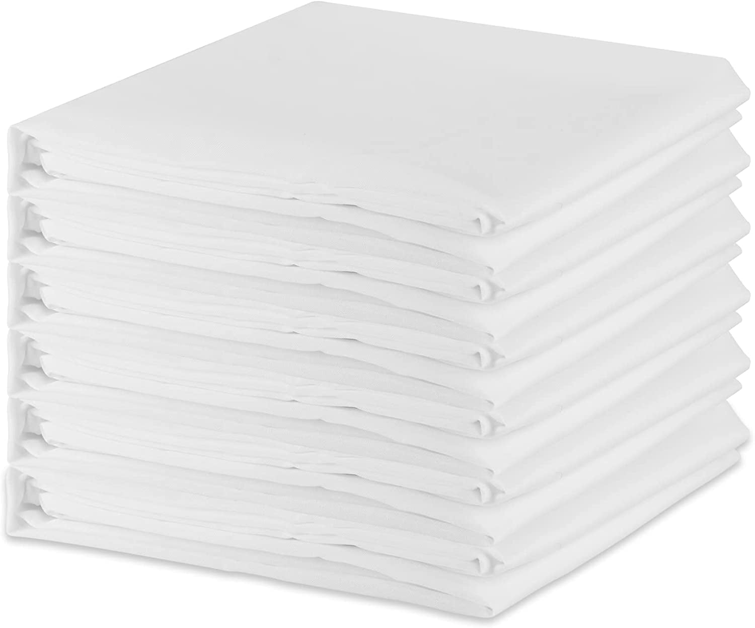 Emart 6 Pack Rectangle Tablecloth,60×102 inch White 100% Polyester,Banquet,Wedding,Party,Picnic