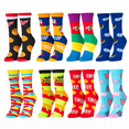 thumbnail image 2 of Crazy Socks, Bold Snack Food Theme for Women, Cute, Funky Graphic Print, 8 Pairs, 2 of 6
