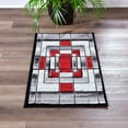 thumbnail image 3 of MDA Rug Imports Orelsi Collection Abstract Area Rug Grey/Beige 2'1" x 3'3" Abstract,Border N/A 2' x 3' Indoor,Accent Living Room,Bedroom,Dining Room, 3 of 6