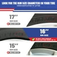thumbnail image 2 of 4Pcs/Set 16" Hubcaps Wheel Rims Cover for 2007-2012 Nissan Altima/2008-2009 Nissan Altima Coupe Compatible with Steel Wheels Bolt on Installation(16-inch,Black Matte), 2 of 7