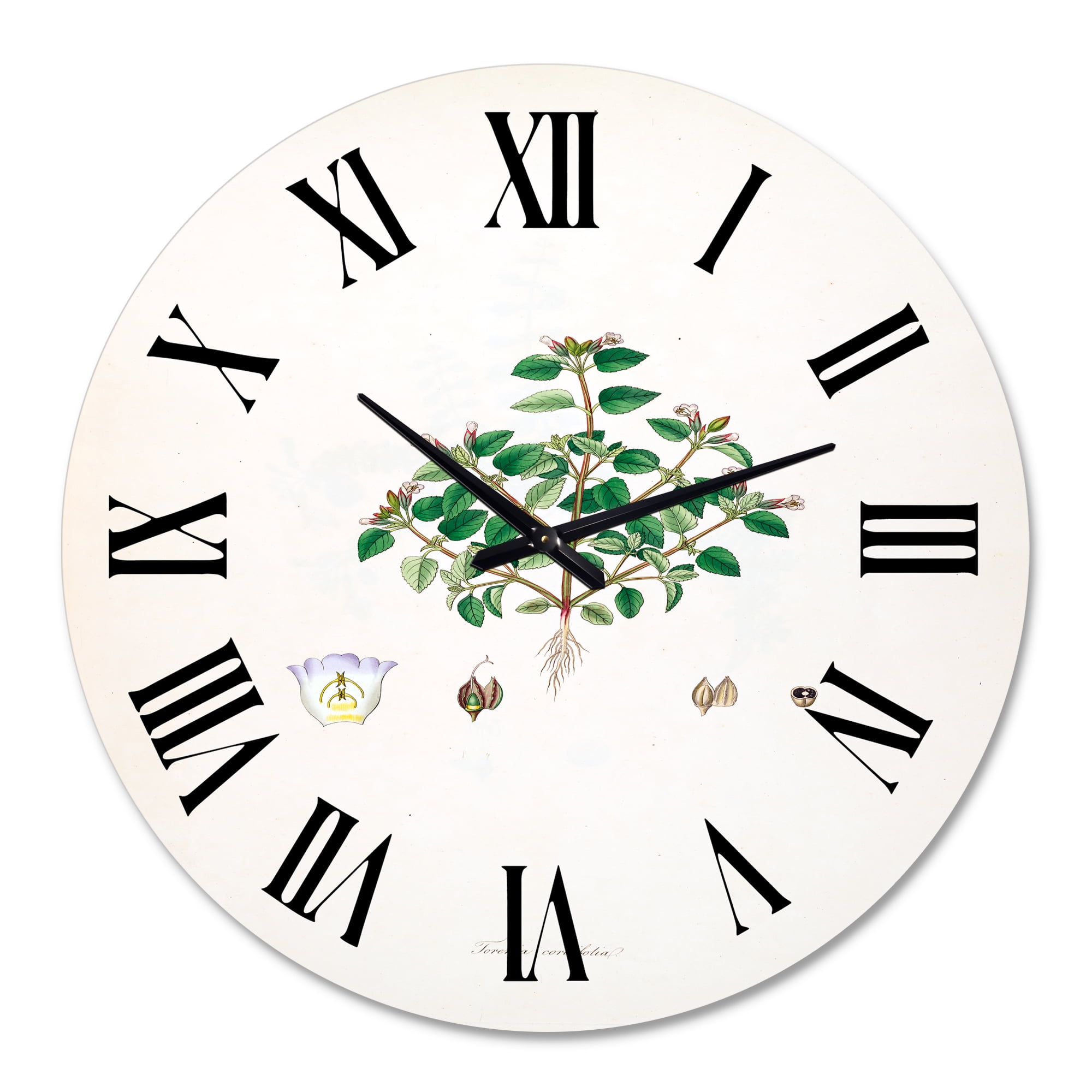 Designart 1 in Quartz Farmhouse Wall Clock