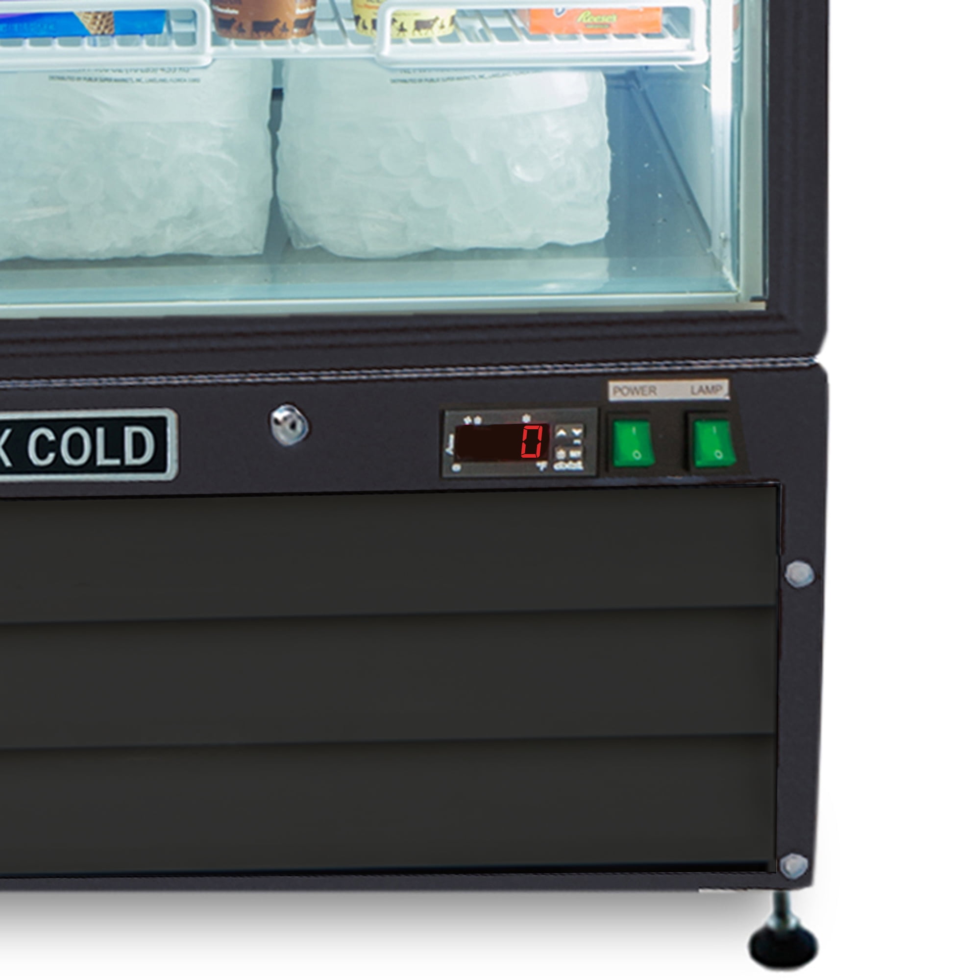Maxx Cold Single Glass Door Merchandiser Freezer, 27", 23 cu. ft. Capacity, in Black (MXM1-23FBHC)