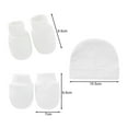 thumbnail image 5 of YAOBAMM Soft Newborn Hat Newborn Hat Set Knit Elastic Soft Warm Photography Props Infant Accessory Baby Bonnet Beanie, 5 of 5