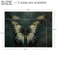 thumbnail image 2 of Butterfly Premium Polyester Indoor Carpet Floor Mat - Kitchen Rug for Home Décor and Comfort - Soft Cushioned Bedroom Rug for Cozy Atmosphere - Easy to Clean, 2 of 6