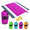Purple, variant on Blue Oversized 9x10 Ft Sandproof Ripstop Parachute Nylon Beach Blanket