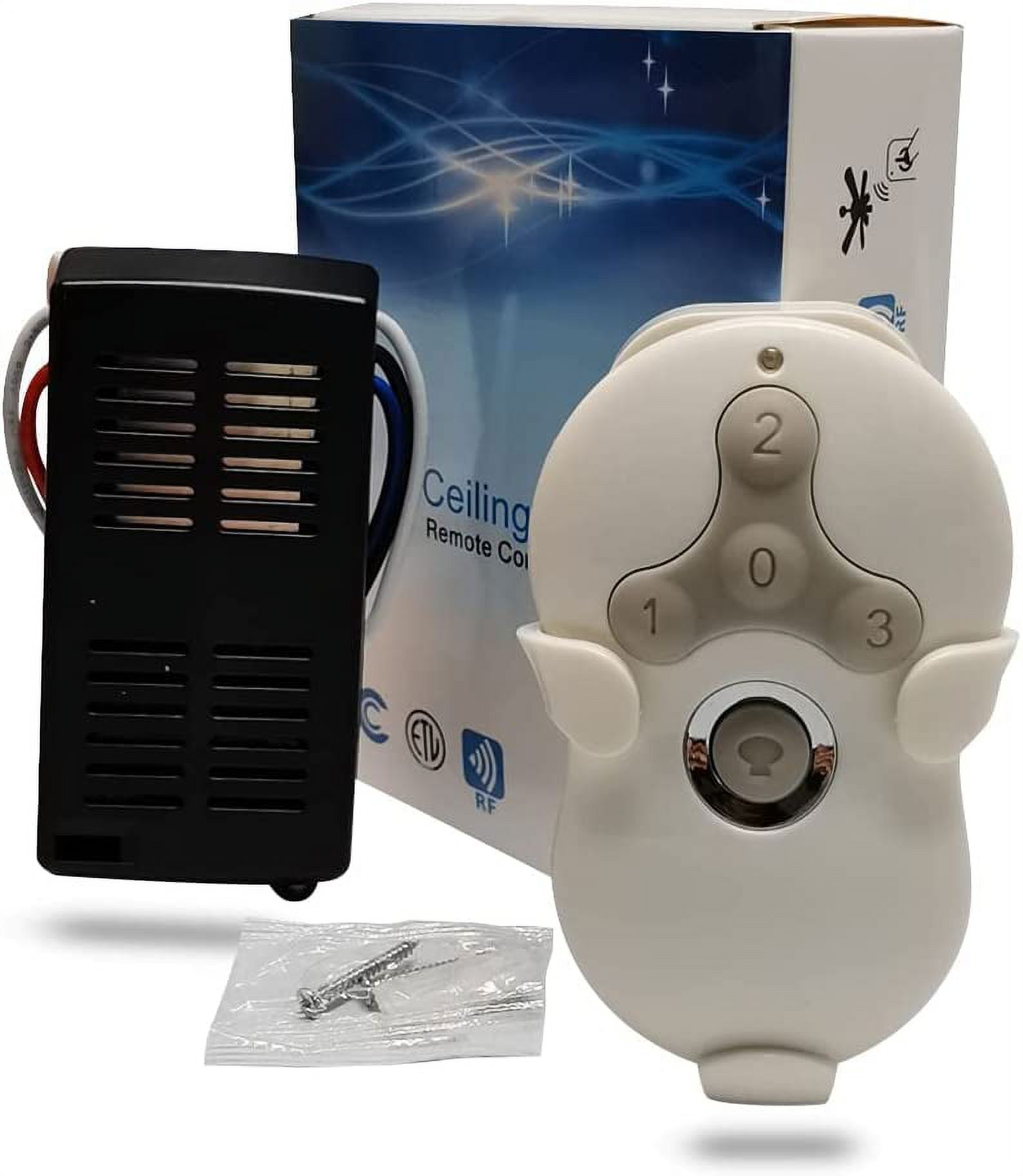 Hunter Ceiling Fan And Light Wireless Remote Control Kit With Receiver